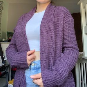 Purple Cardigan